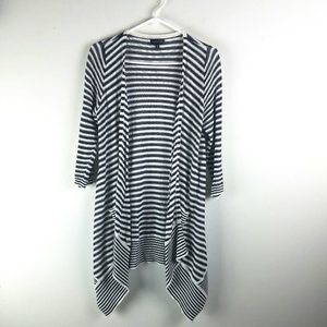 The Limited open front cardigan‎ sweater top stripe